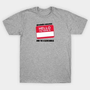 Hello. My name is... (red badge & black text) T-Shirt